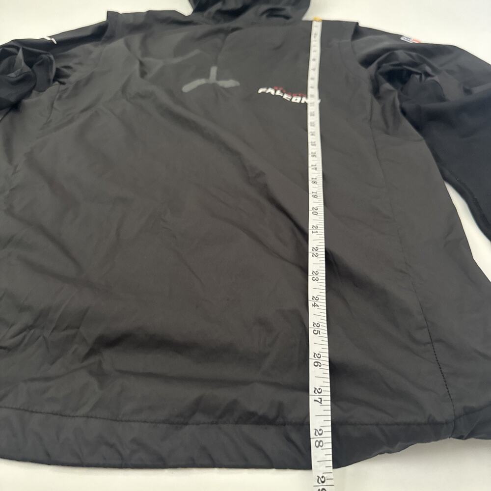 Atlanta Falcons Jacket Men Black Nike Dri Fit Windbreaker 1/4 Zip Pullover Small - Picture 9 of 11